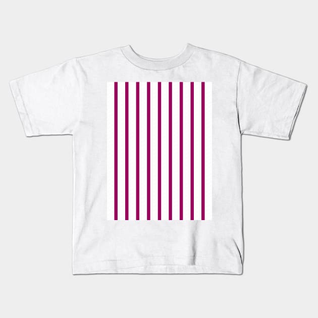 Hearts Retro White Maroon Pinstripes Away 1988 Kids T-Shirt by Culture-Factory